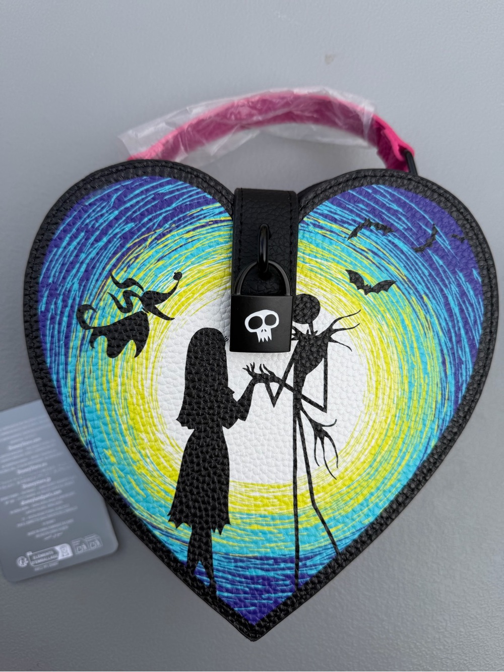 Disney Parks Jack And Sally Nightmare Before Christmas Heart Crossbody Bag New